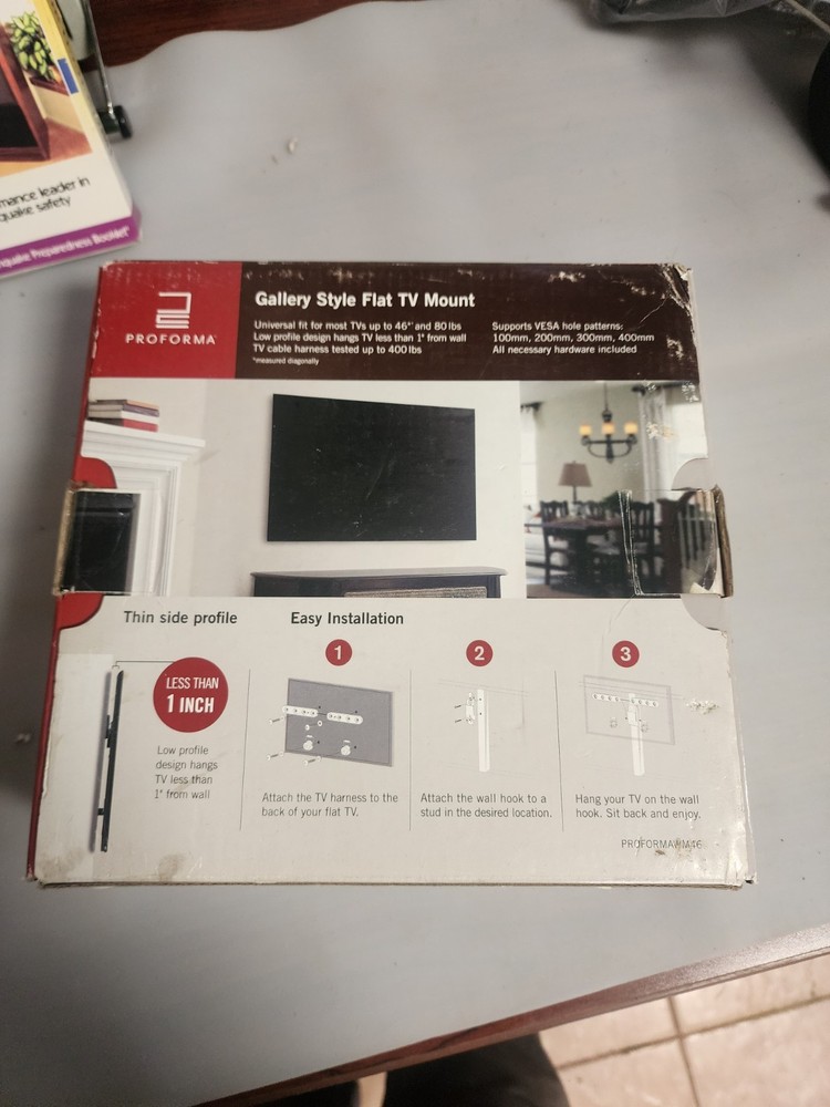 Proforma 46” Gallery Style Flat Tv Mount