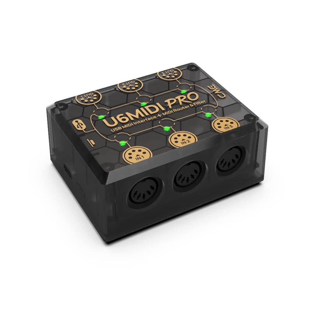U6MIDI Pro - MIDI Interface with Router, Mapper, and Filter - Plug-and-play U...