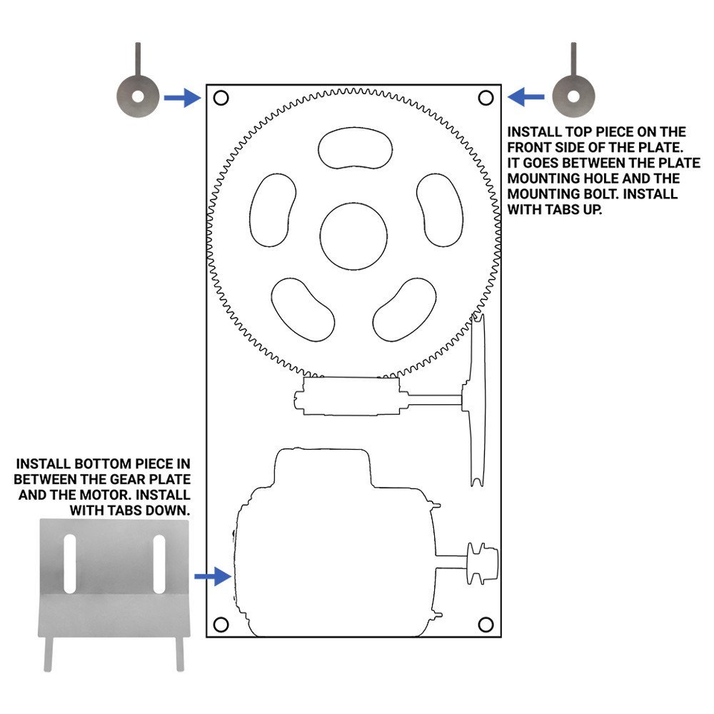 Flat-Plate Hoist Cover Mounting Kit