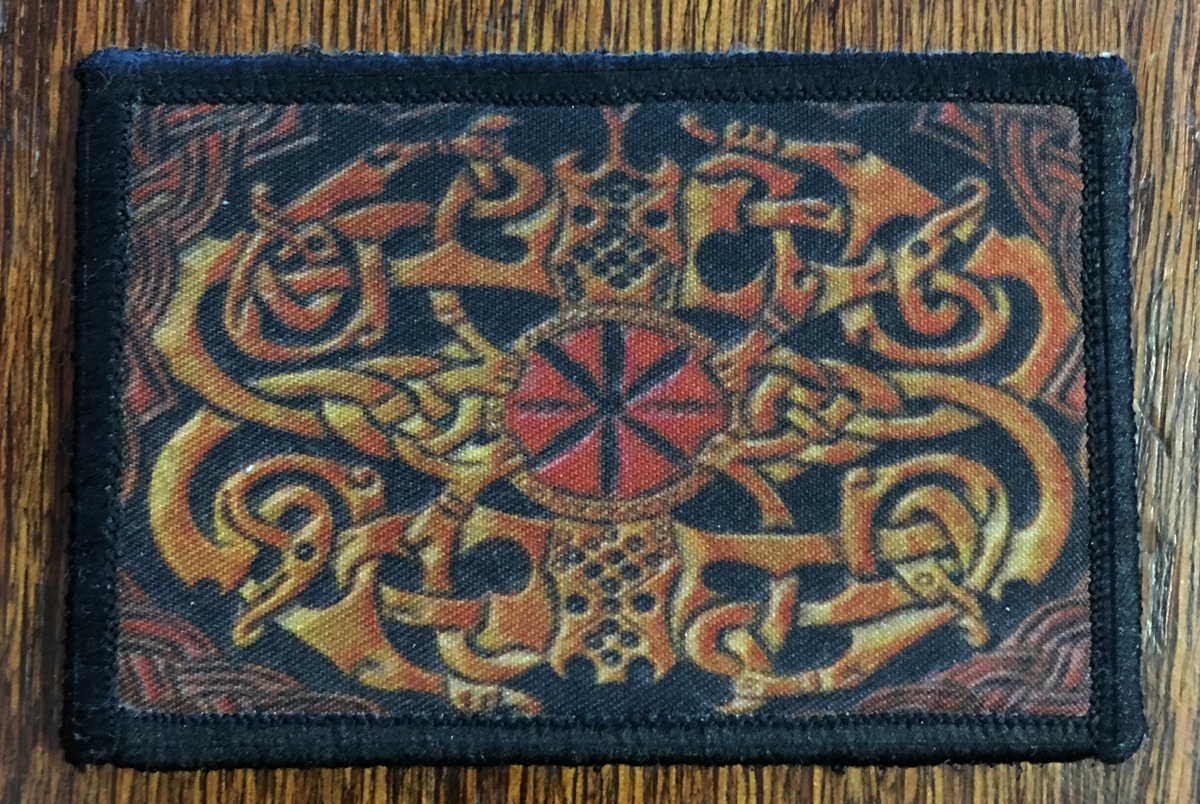 VIKING Protection Rune Morale Patch Raven Tactical Military Army Badge Hook Flag