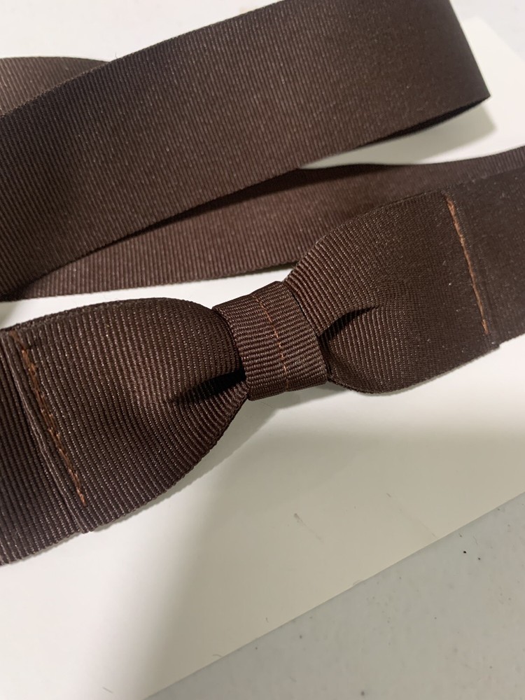 Brown- Panama Hat Band - Adjustable Size - Grosgrain W Bowtie