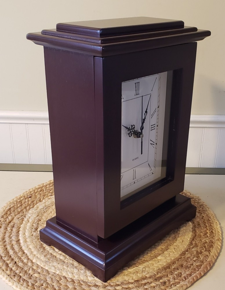 Mantle Clock Hidden Storage Compartment Safe Bonus Portfolio Case Quartz