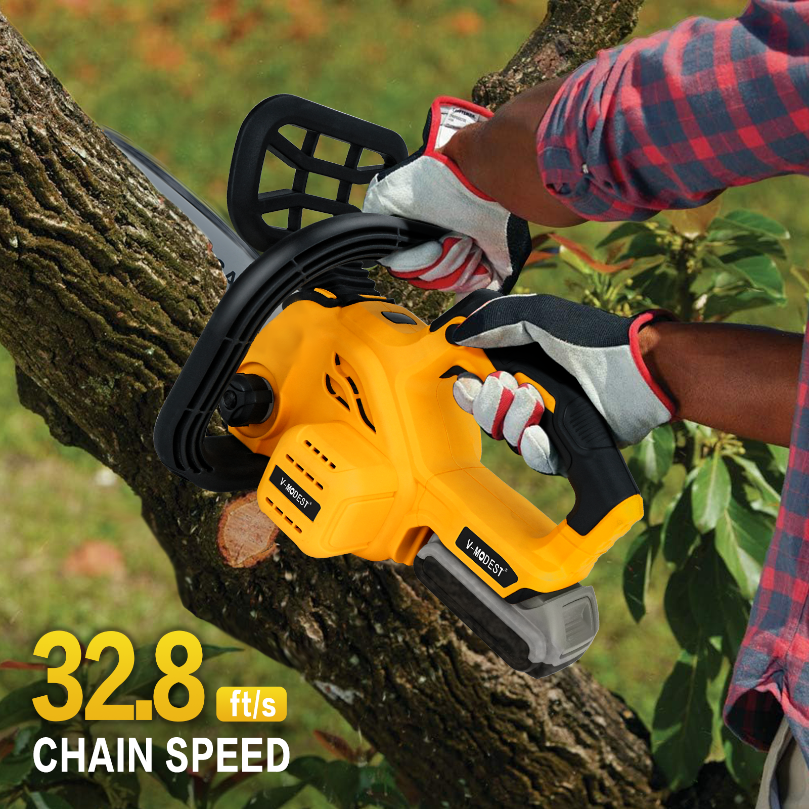 Fit DEWALT 20V MAX Battery Brushless 12 in. Compact Cordless Chainsaw w/2 chains