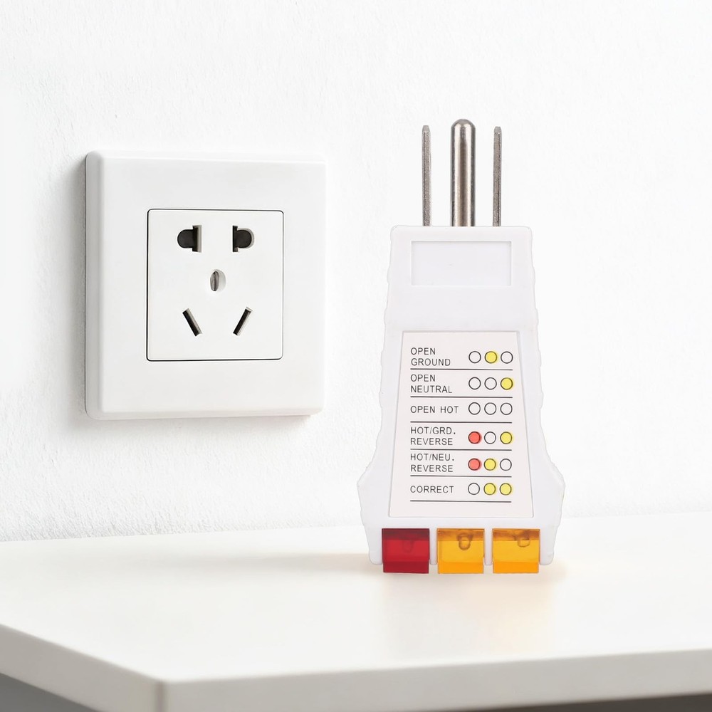 Outlet Tester, Socket Circuit Tester Plug in Checker for Standard North Ameri...
