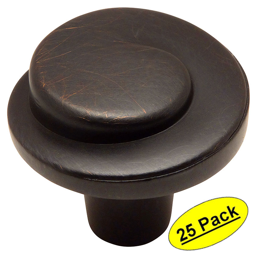 *25 Pack* Cosmas Oil Rubbed Bronze Cabinet Knobs #775ORB