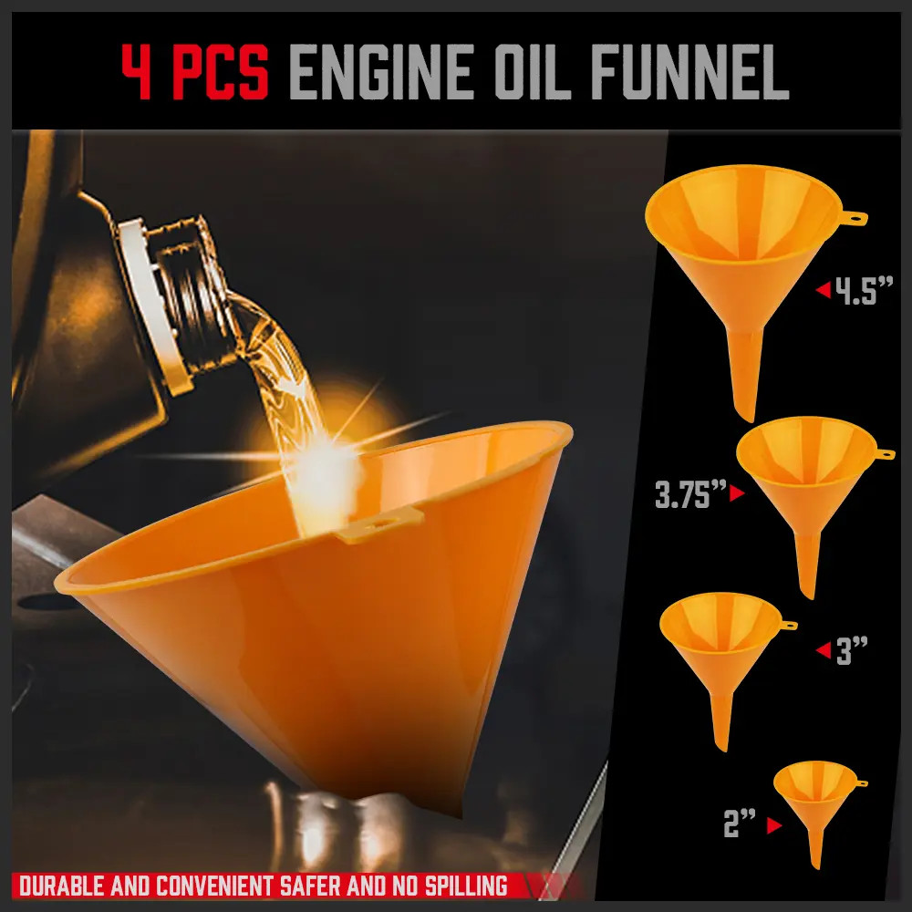 19-Spill Proof Radiator Coolant Filling Funnel Kit Car Auto Fluid Cooling System