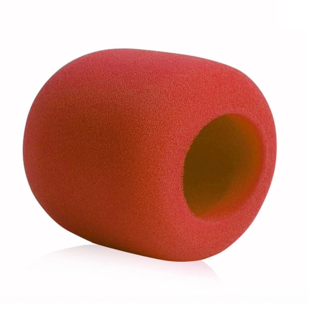 5 Pack Microphone Windscreen Cover Sponge for Shure SM58 Wireless Handheld RED