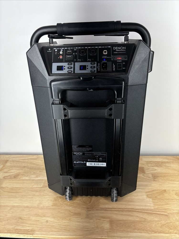 Denon Professional Audio Commander Mobile PA System With Transmitter + 2 Mic