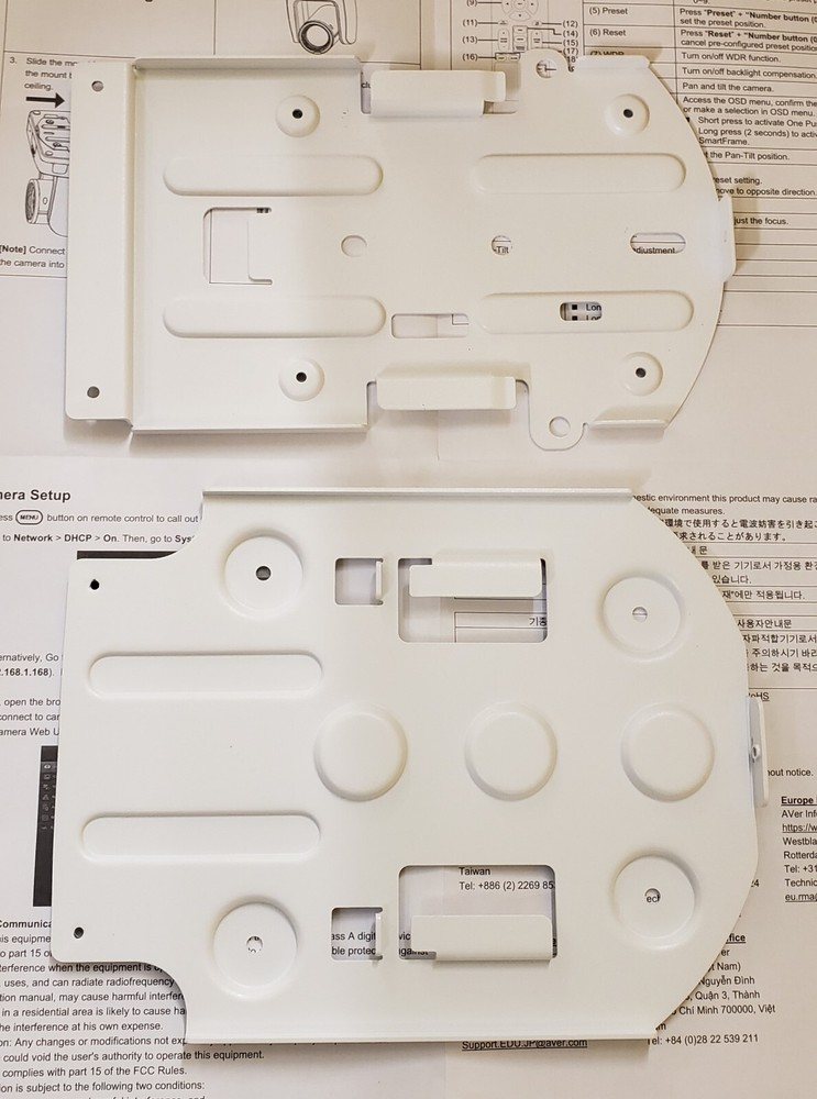 AVer PTMLTCM01 Ceiling Mount for PTZ Series White