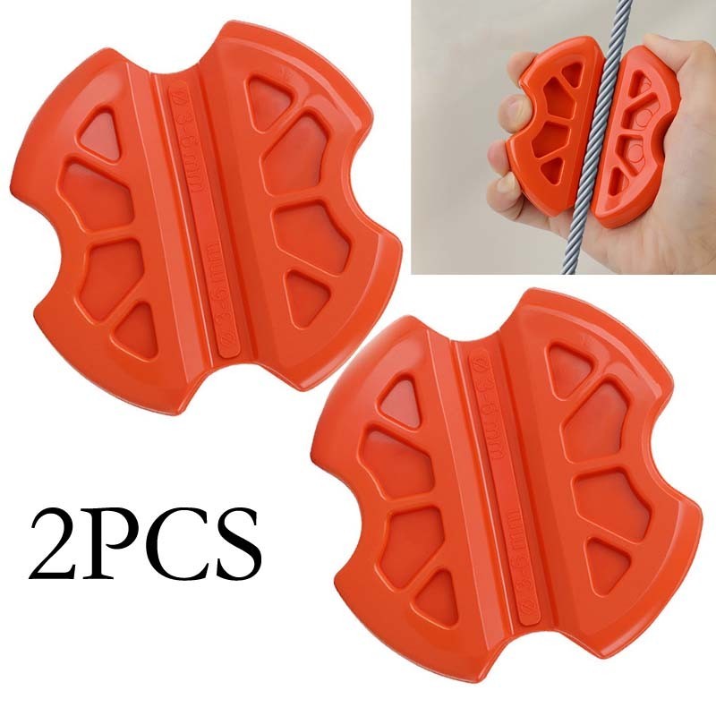 2pcs Electrician Wire Pulling Tool Rubber Holder Wire Drawing Antislip Grip