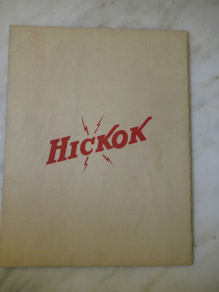 HICKOK MODEL 640 CATHODE RAY OSCILLOSCOPE MANUAL - ORIGINAL