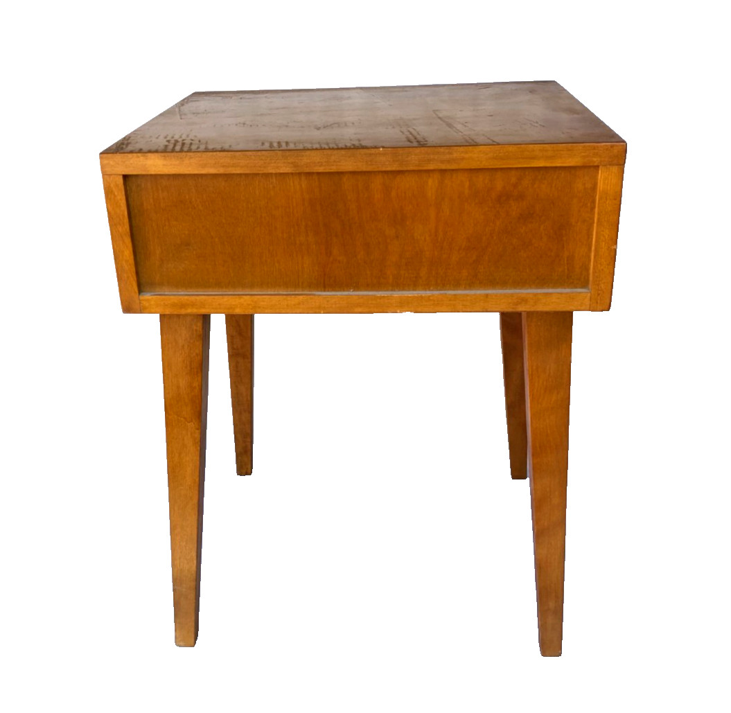 Vintage 1956 Mid Century Modern Conant Ball Furniture - One Drawer Night Stand