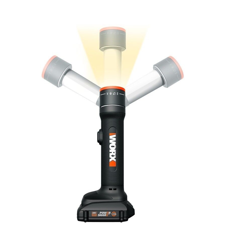 WX027L Worx 20V MaxLithium Cordless Multi-Function LED Flashlight-CR