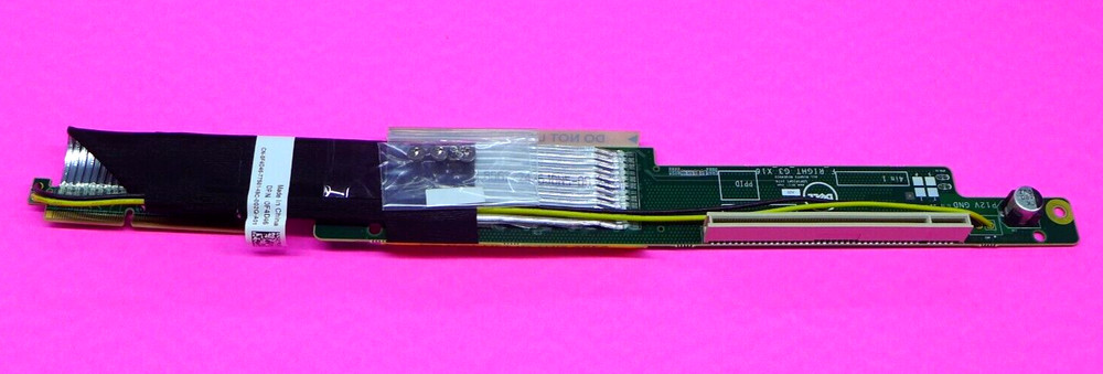 New Dell PowerEdge C4130 PCI-E Riser Card w/ GPU Cable Bay 4/2 F4D46