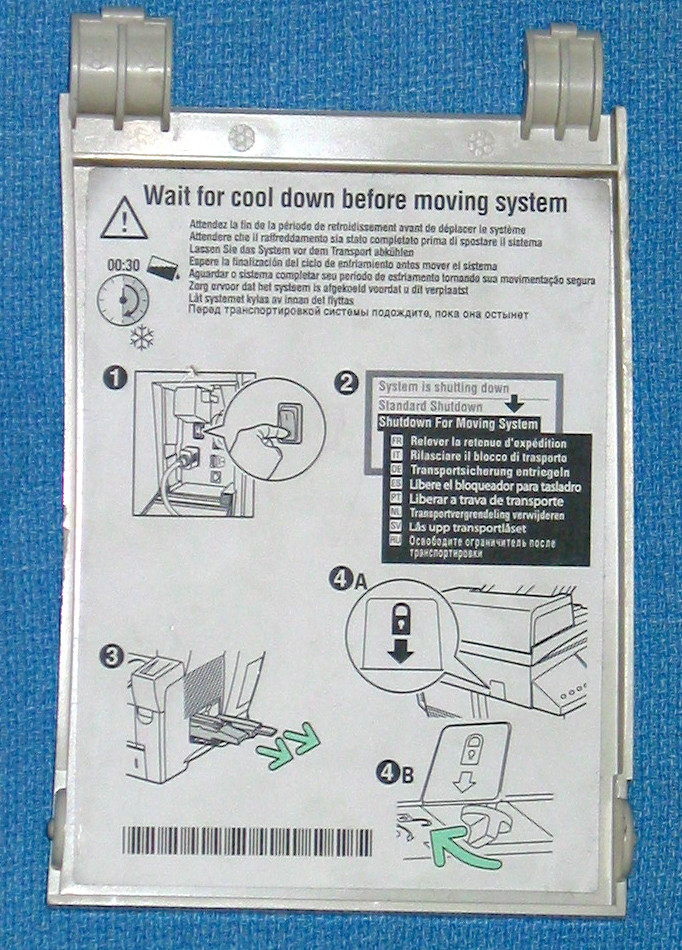 Xerox Phaser 8560 Power and connectors access door