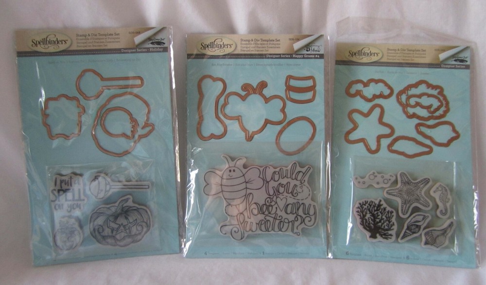 SPELLBINDERS STAMP & DIE SETS  U Pick NEW