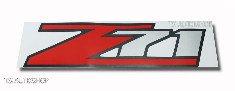 Z71 Sticker Red Silver Decal For Chevrolet Chevy Holden Colorado UTE 2006-2011
