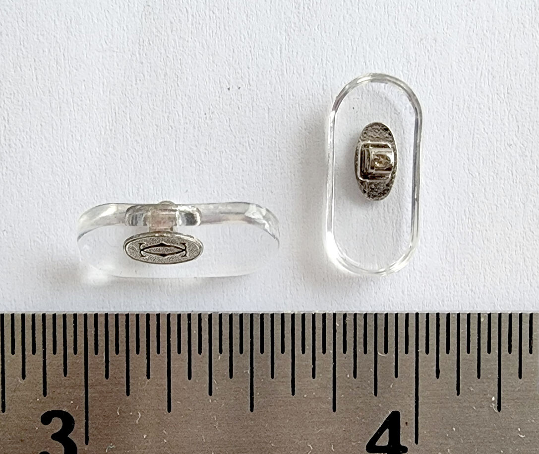 NEW! Cartier Glasses Nose Pads Replacement - Big Size Gold/Silver - 1 Pair
