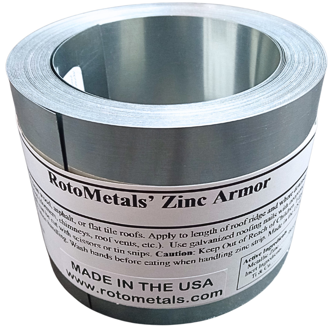 RotoMetals Zinc Metal Strip for Roof and Garden - 50 Feet x 2.5 Inches