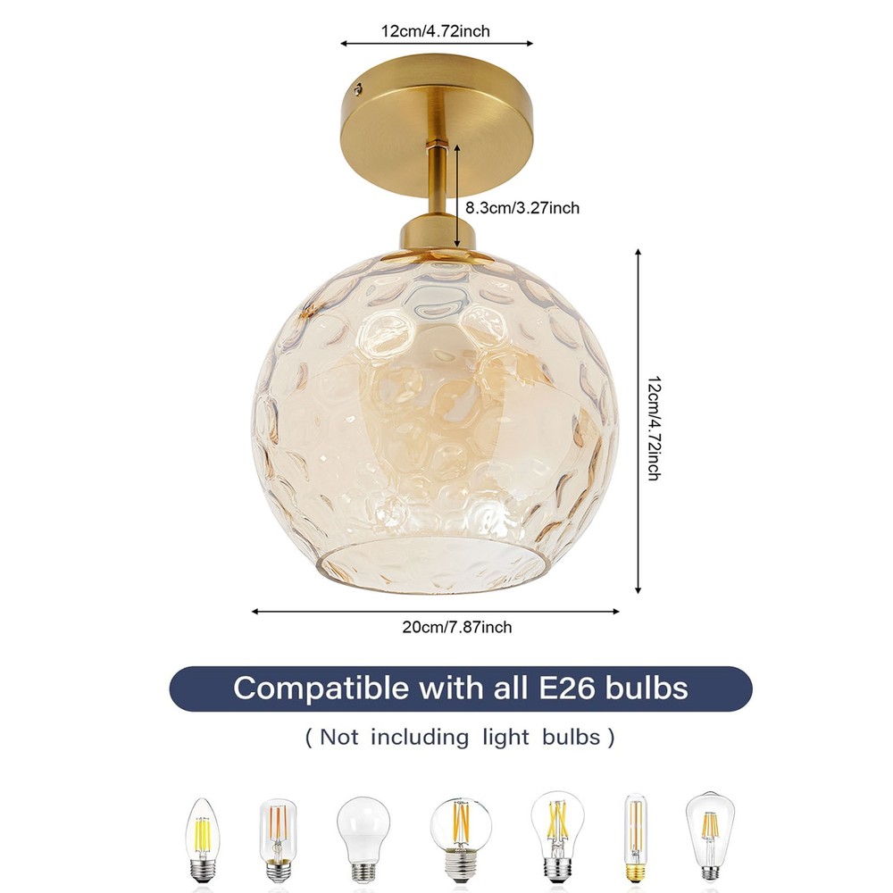 Gold Flush Mount Ceiling Light Fixture Modern Semi Flush Mount Ceiling Light