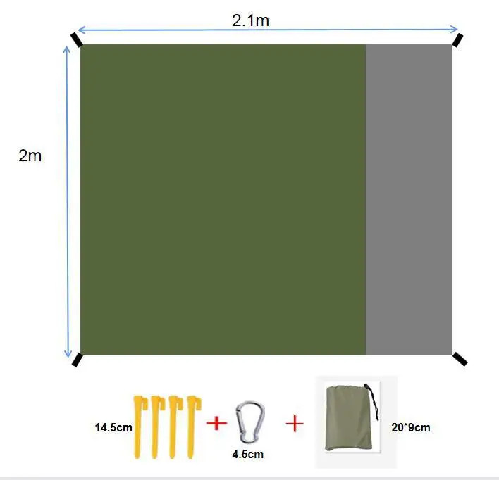 Beach Mat Outdoor Picnic Sandproof Waterproof Soft Comfortable Material Light We