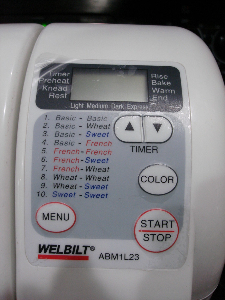 Welbilt Bread Machine Dual (2) - 1 lb.Loaf Express Setting - ABM1L23 Bread Maker
