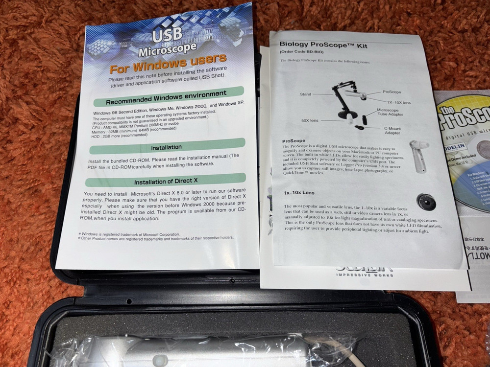 Vernier ProScope With Stand and Base L@@K!!!