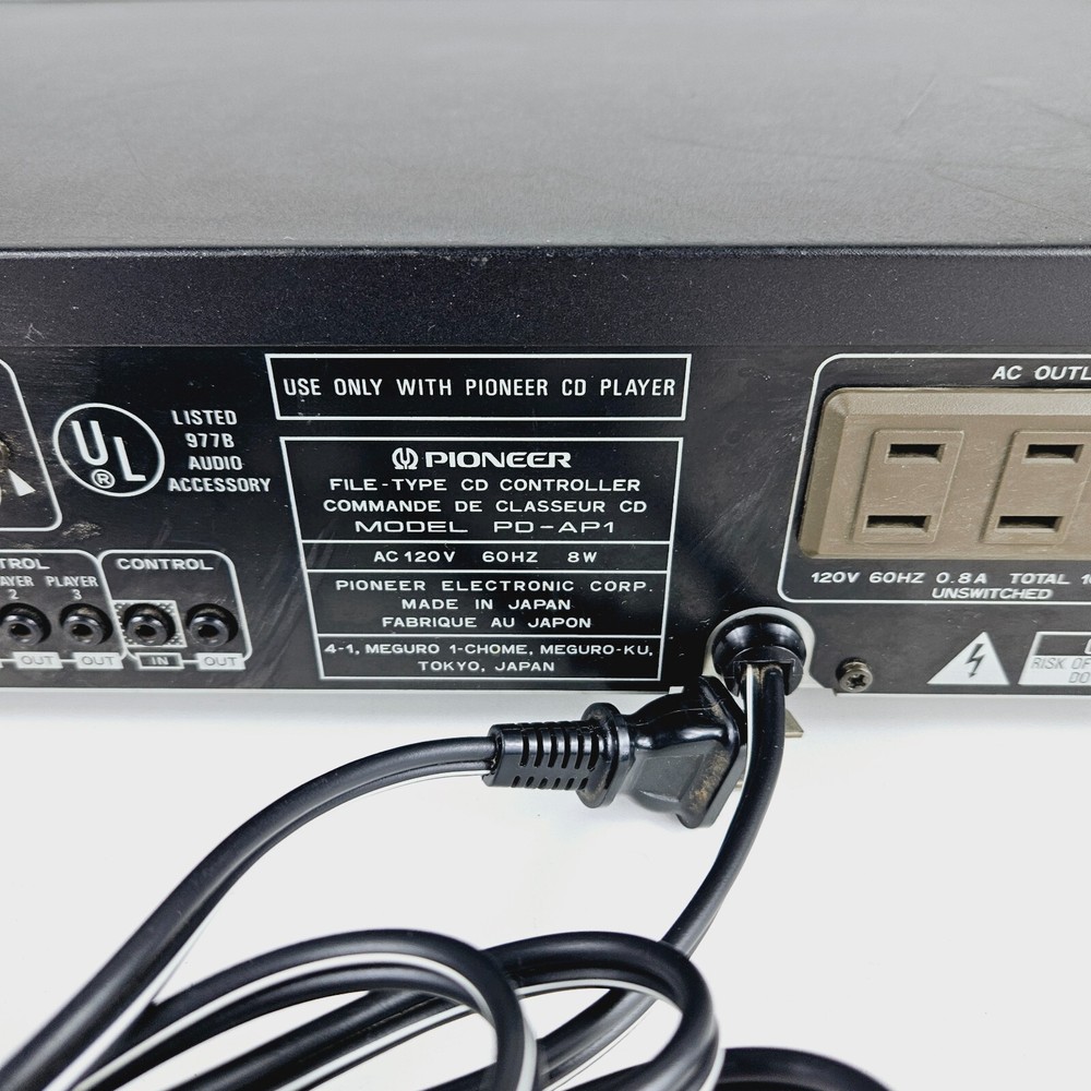 Pioneer PD-AP1 Compact Disc File System CD Controller w/ Remote Tested & Working