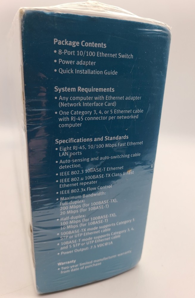 USRobotics (USR7908A) 8-Ports External Switch, NEW, Networking