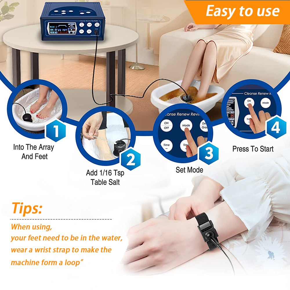 Ionic Foot Bath Detox Spa Machine, Lcd Display With 8 Detox Modes. Fast Shipping