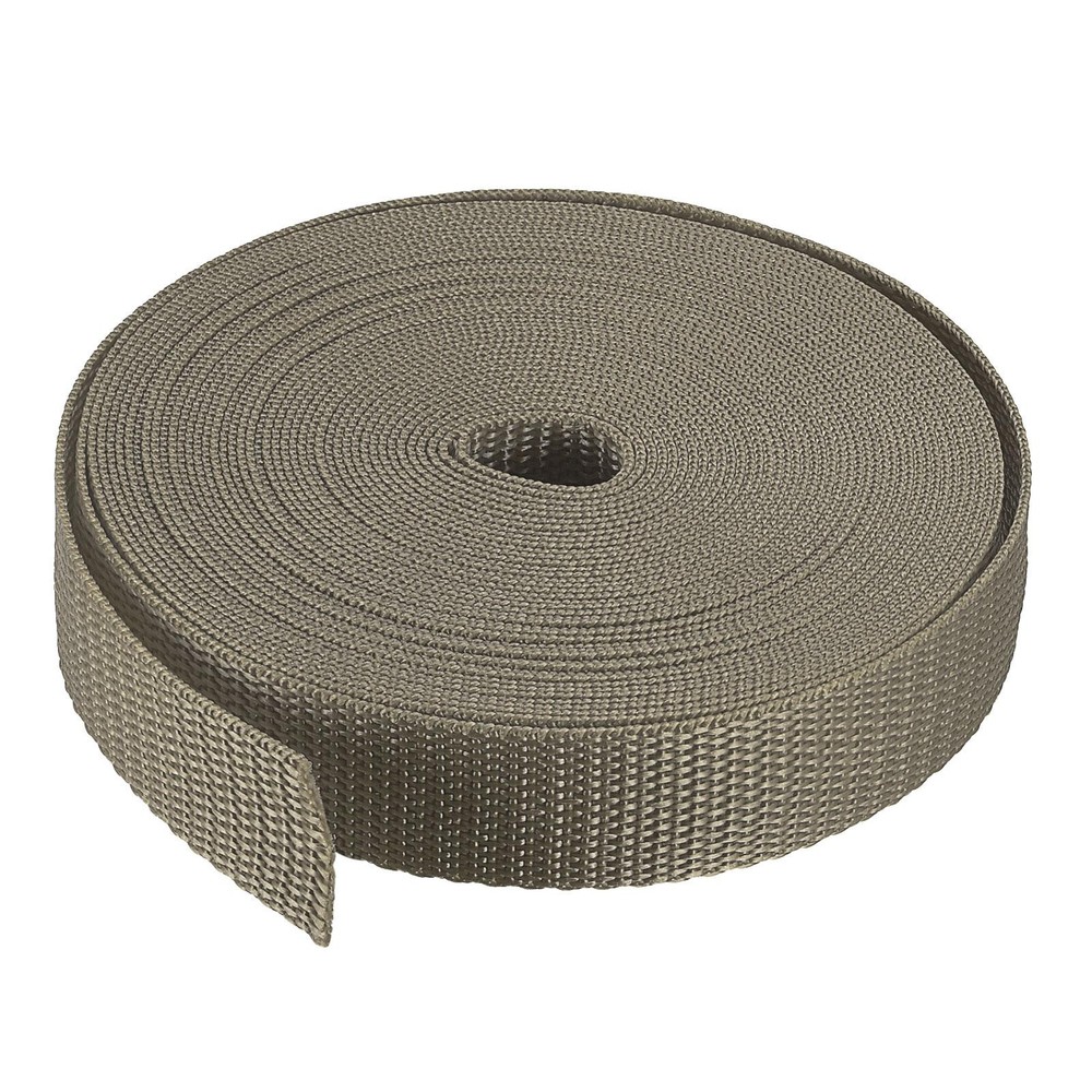Lightweight Polypropylene Webbing Strap 1" 10 Yards Dark Khaki Strapping