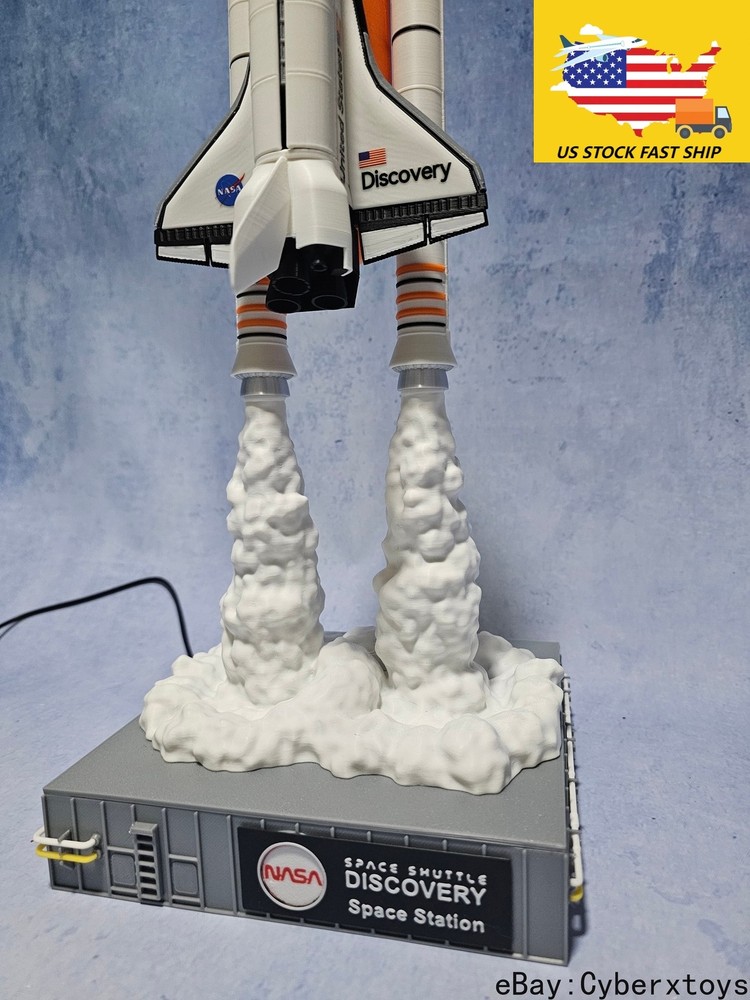 1:200 US NASA Space Shuttle Night Lamp Model Rocket Spacecraft 3D Model Builded