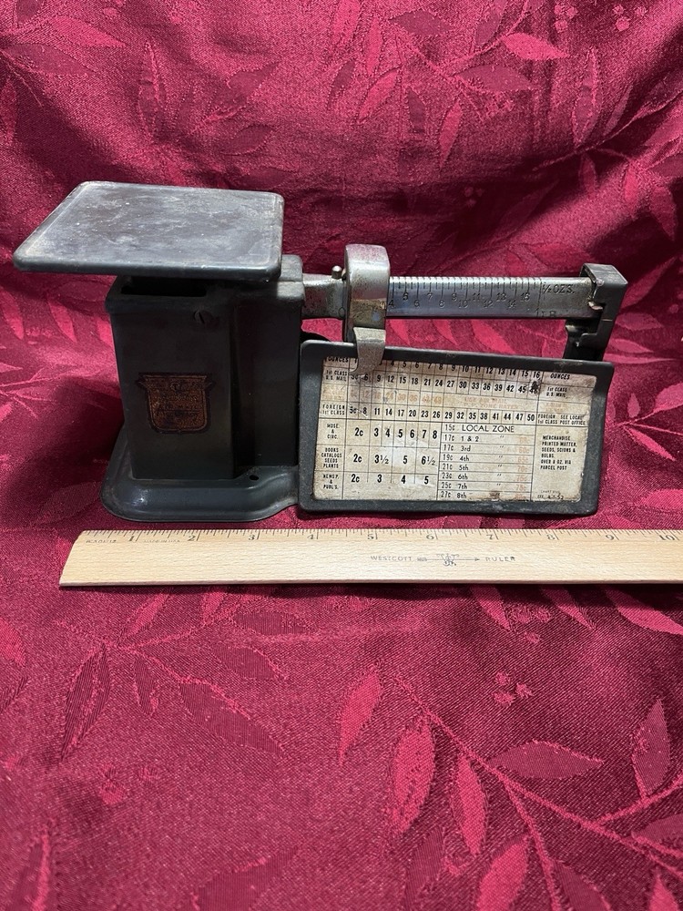VINTAGE 1 LB TRINER AIR MAIL ACCURACY POSTAL SCALE