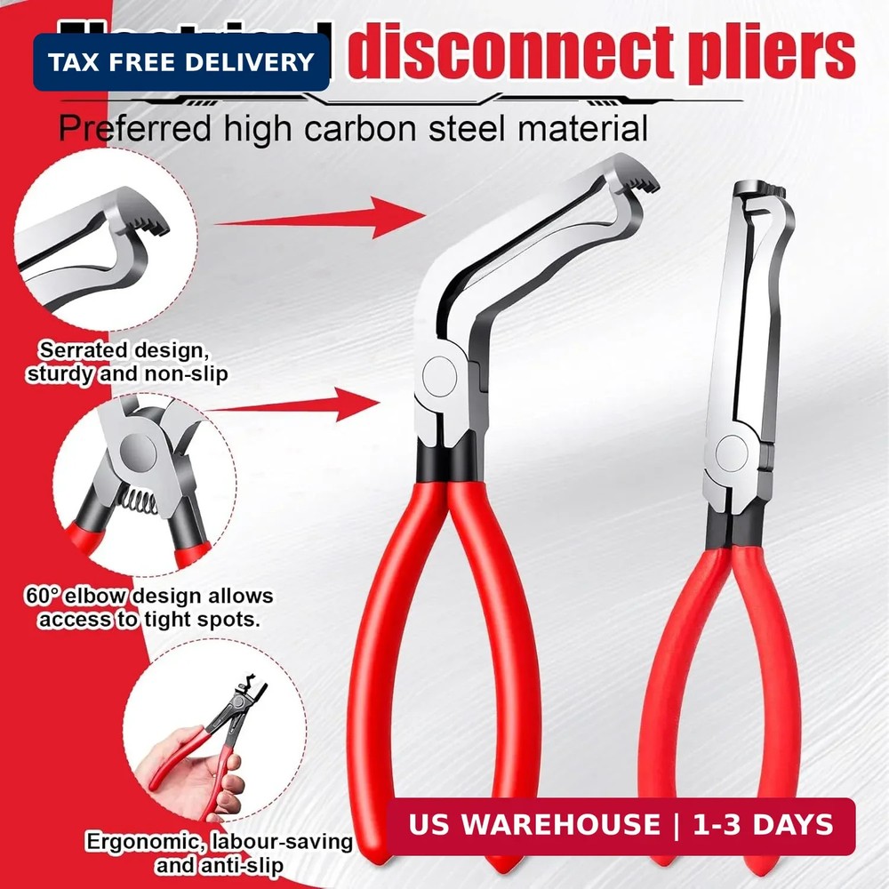 Electrical Disconnect Pliers Connector Separator Terminal Plug Removal Tool Kit