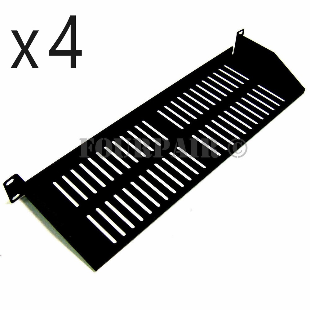 4 Pack - 1 Space Vented Cantilever Relay Rack Mount Server Shelf 19" 1U 6" Deep
