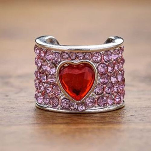 CharMED Stackable Personalize Stethoscope Bling Charm | Love Heart