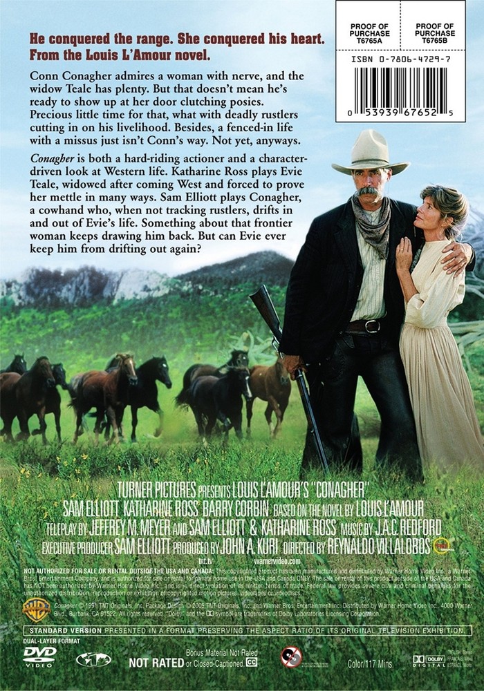 Conagher DVD Sam Elliott NEW