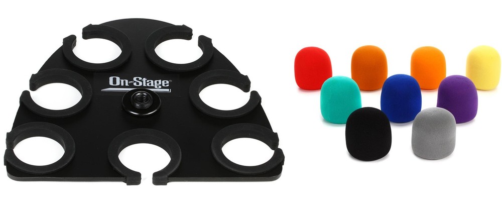 On-Stage MSA2700 Multi Mic Holder + On-Stage TMP-ASWS58C9 Value Bundle