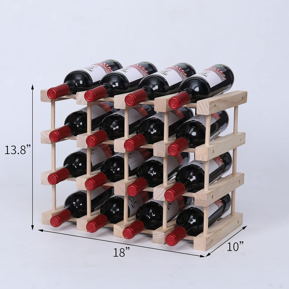 Wooden Stackable Storage Modular Small countertop Wine Rack Cabinet,Freestanding