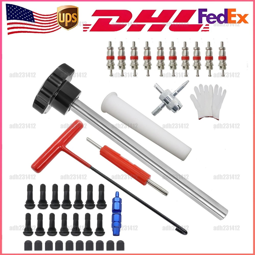 Tire Valve Stem Core Remover&Installer/Replacement Tool Kit For TR413 Valve Core