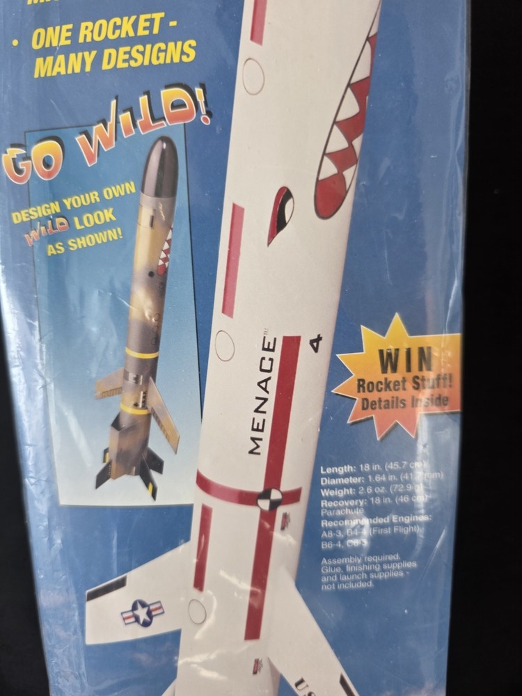 Vintage Estes Model Rocket Menace #2173