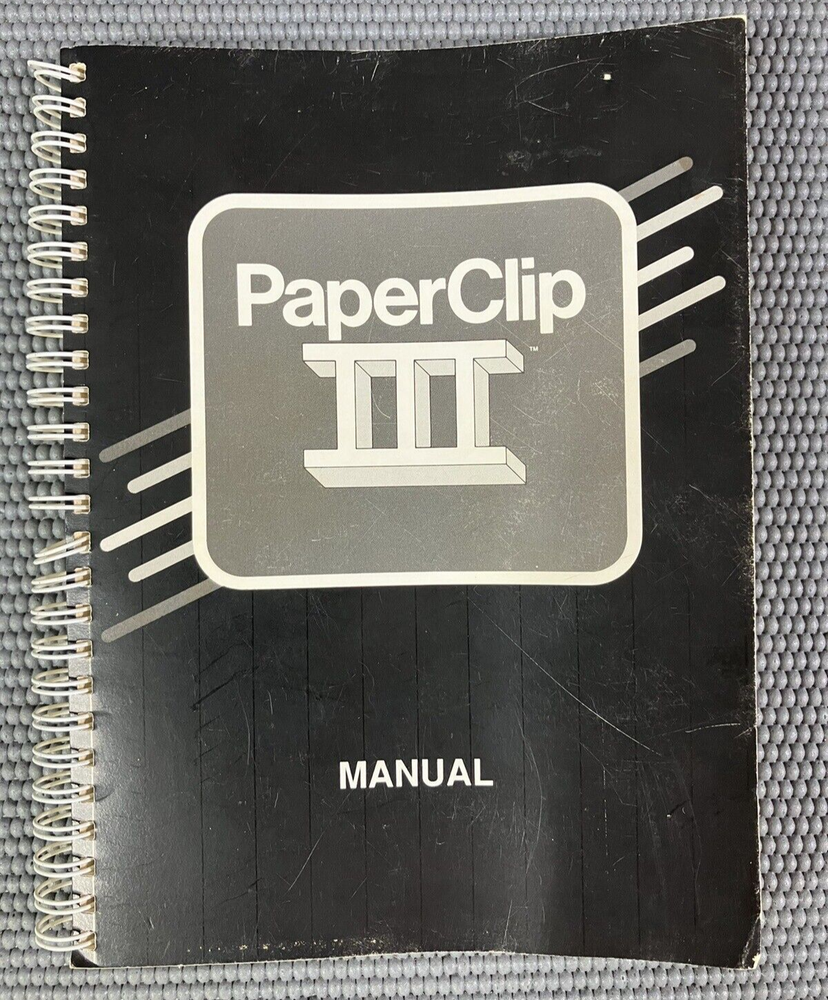 Vintage PaperClip III 3 Commodore 64/128 Computer manual