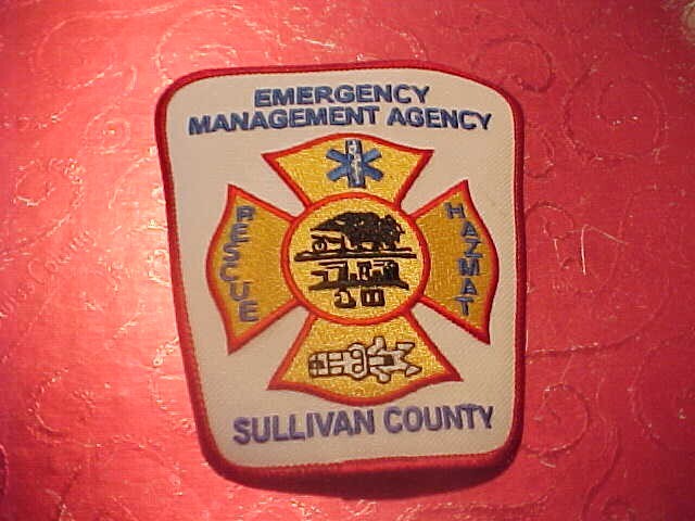 SULLIVAN COUNTY TENNESSEE E.M.A. FIRE PATCH SHOULDER SIZE UNUSED