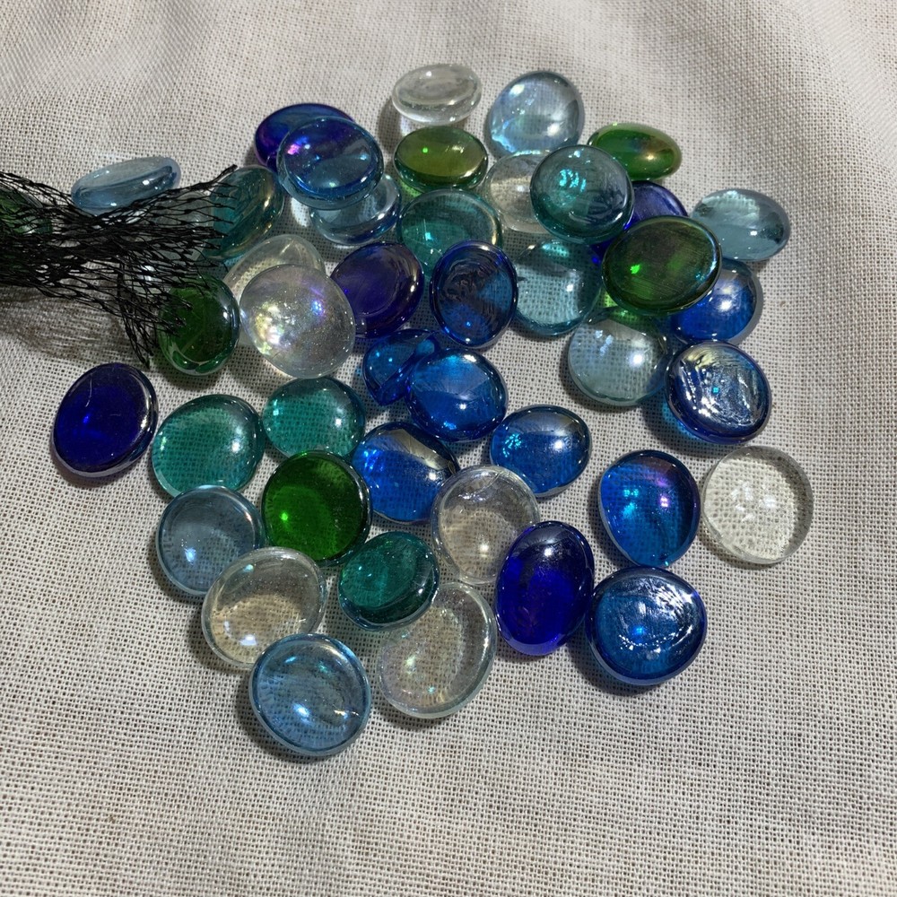 Flat Glass Marbles 3 Pounds