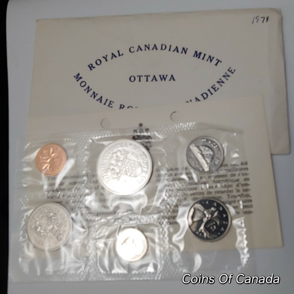 1971 Canada Prooflike 6 Coin Original Set Multiple Sets Available #coinsofcanada