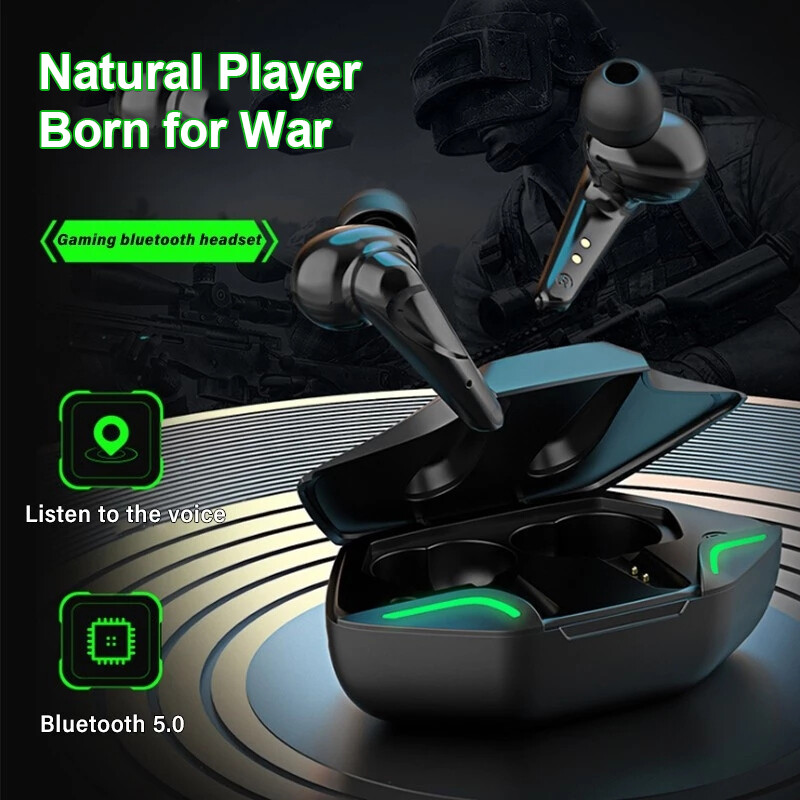 TWS Bluetooth Gaming Earbuds Wireless Earphone Waterproof Headset Premium Sound