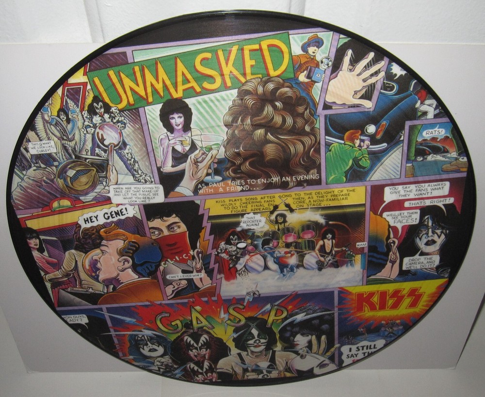 KISS UNMASKED PICTURE DISC ALBUM VINYL GENE SIMMONS HOLLAND DUTCH IMPORT #684
