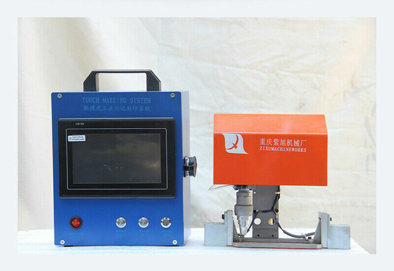 Portable Pneumatic Dot Peen Marking Machine Dot Matrix Print Marking 80*40MM