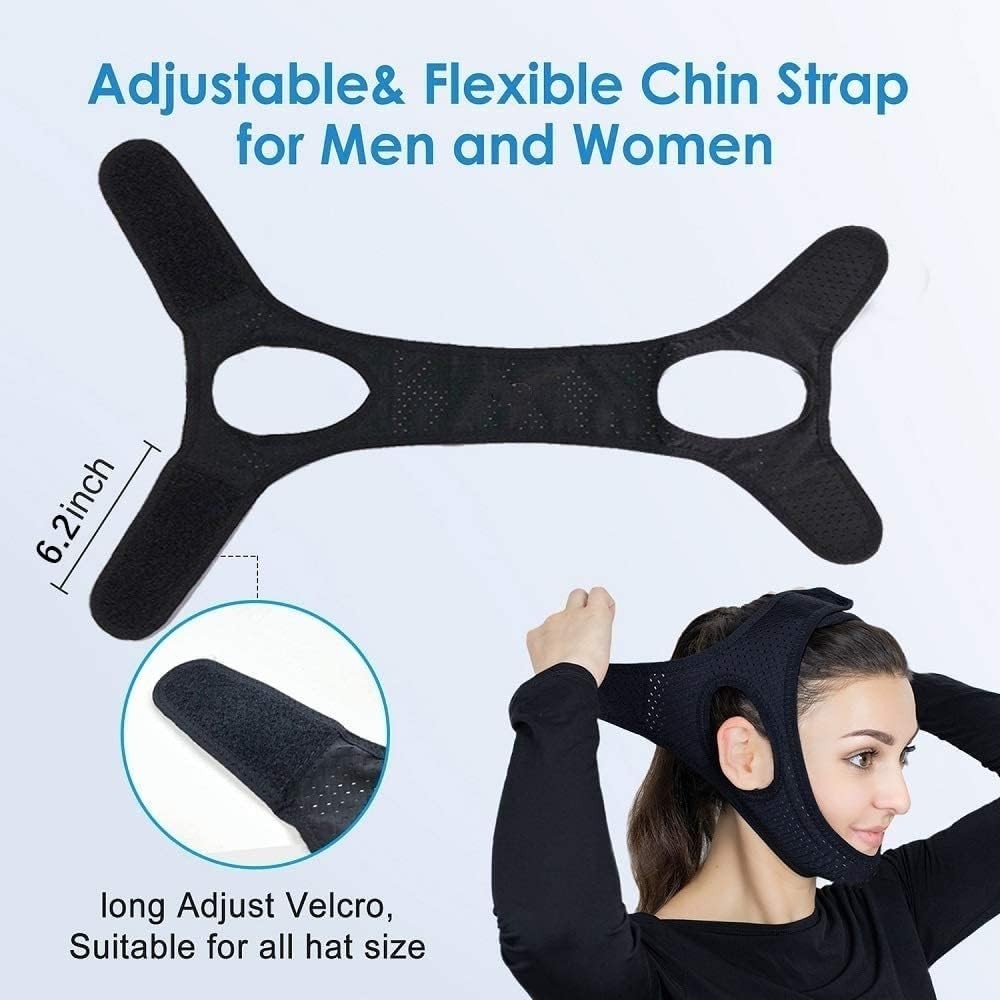 Breathable Adjustable Jaw Strap for Sleeping – Anti-Snoring Solution