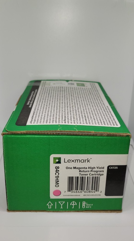 Genuine Lexmark CX725 84C1HM0 Magenta High Yield Return Program Toner Cartridge